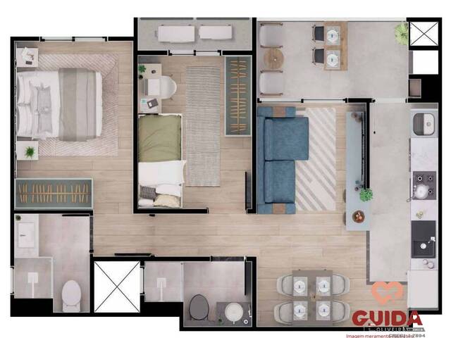 #270 - Apartamento para Venda em Cascavel - PR - 3