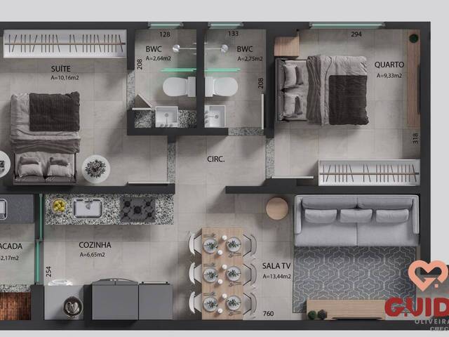 #437 - Apartamento para Venda em Cascavel - PR - 2